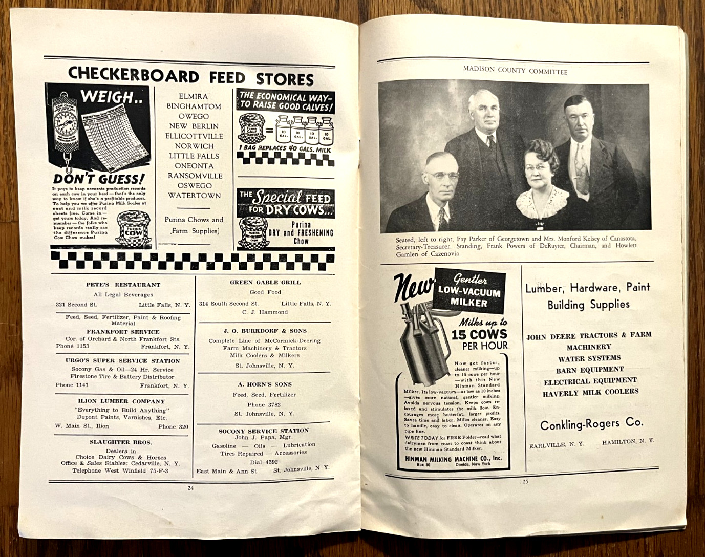 Dairy Farmers Union DFU 1940-41 Journal NYS Milk Plant & County photos local ads