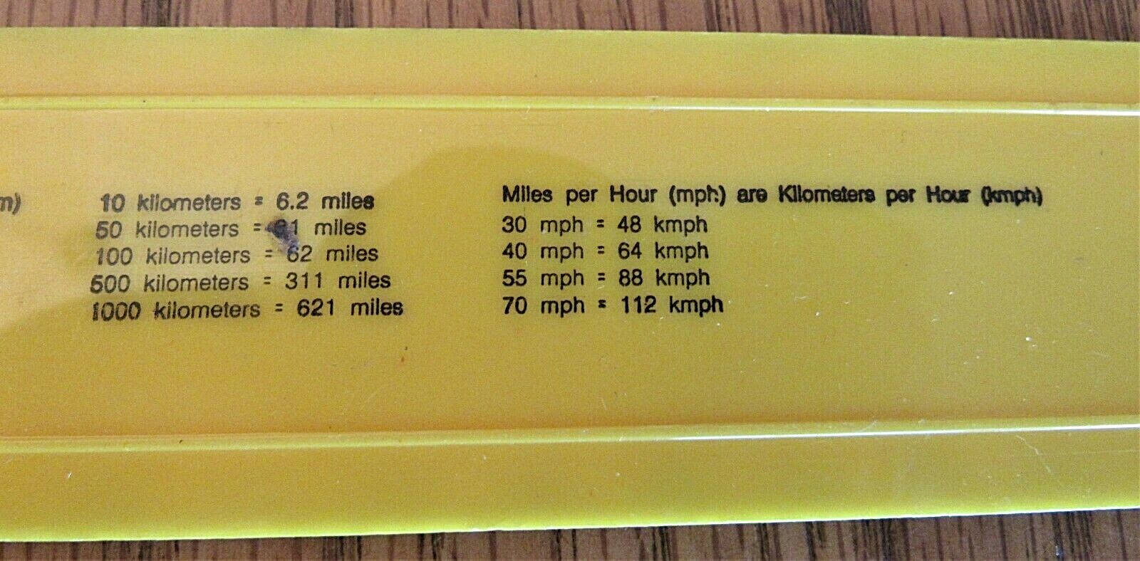 Vintage Ruler GRAINS Kilometer Granite Falls MN Adv M Elevator Systems Inc Minn