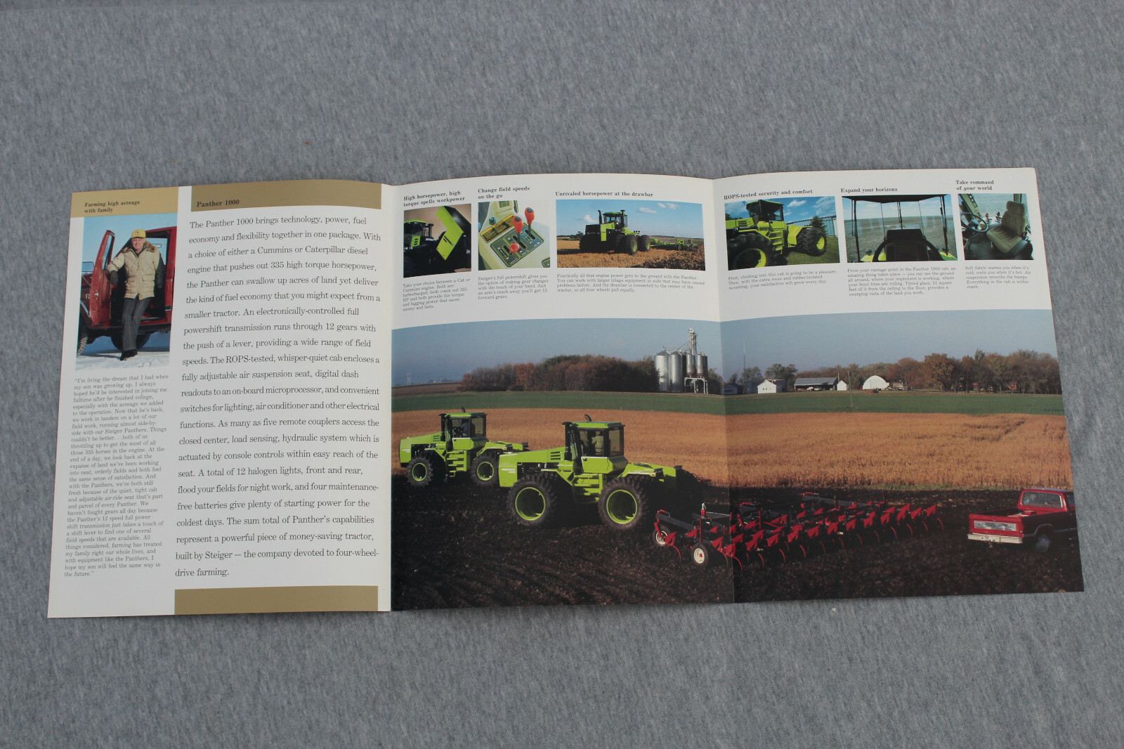 Steiger Panther 1000 4WD tractor original sales brochure #404/186/25000