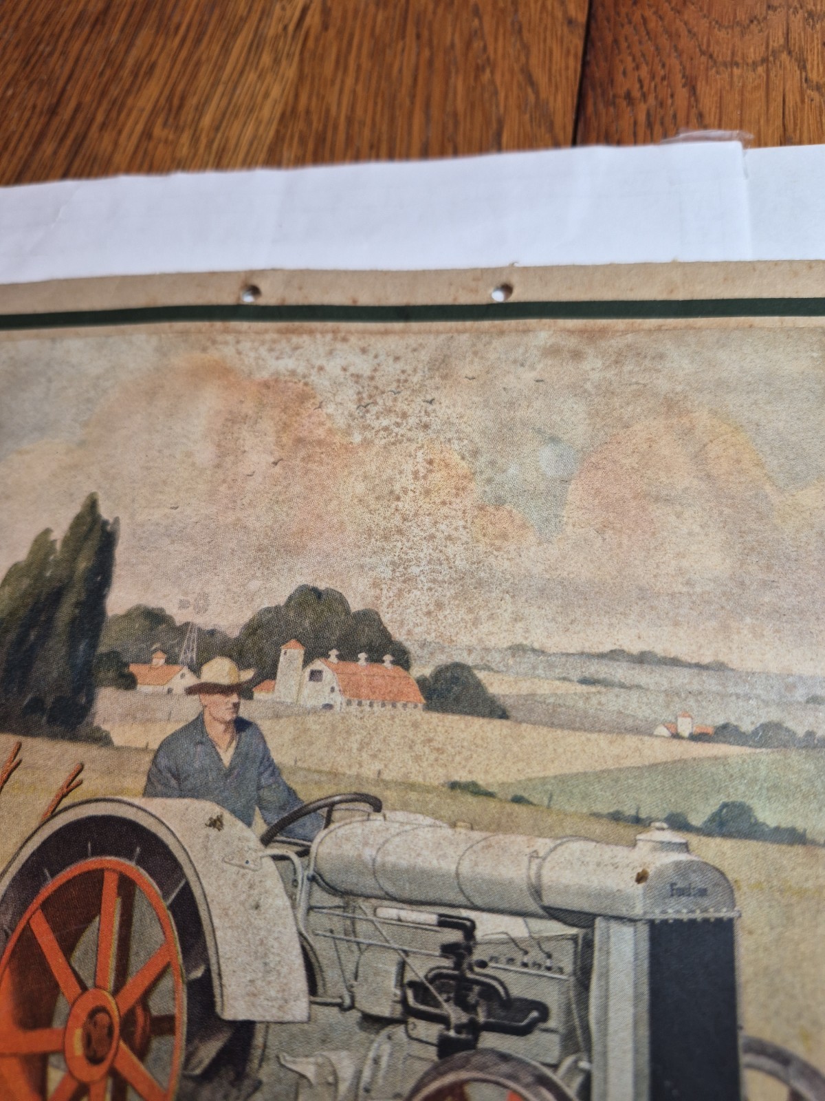 RALPH FULTON FORDSON TRACTOR CALENDAR AND PARTS LIST VINTAGE 100 Years Old! 1926