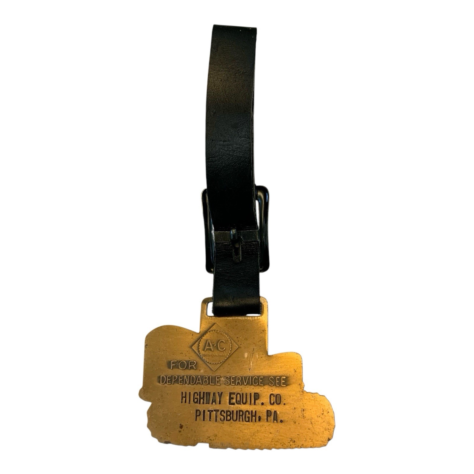 AC Allis Chalmers Equipment FOB Leather Strap Agriculture Farm Tractor Metal