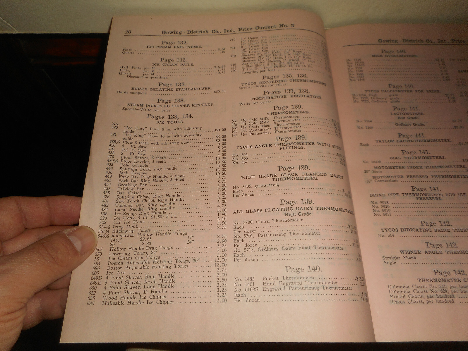 1925 GOWING DIETRICH Co. NY Dairy Farm Ice Cream Equipment Catalog & Letterhead