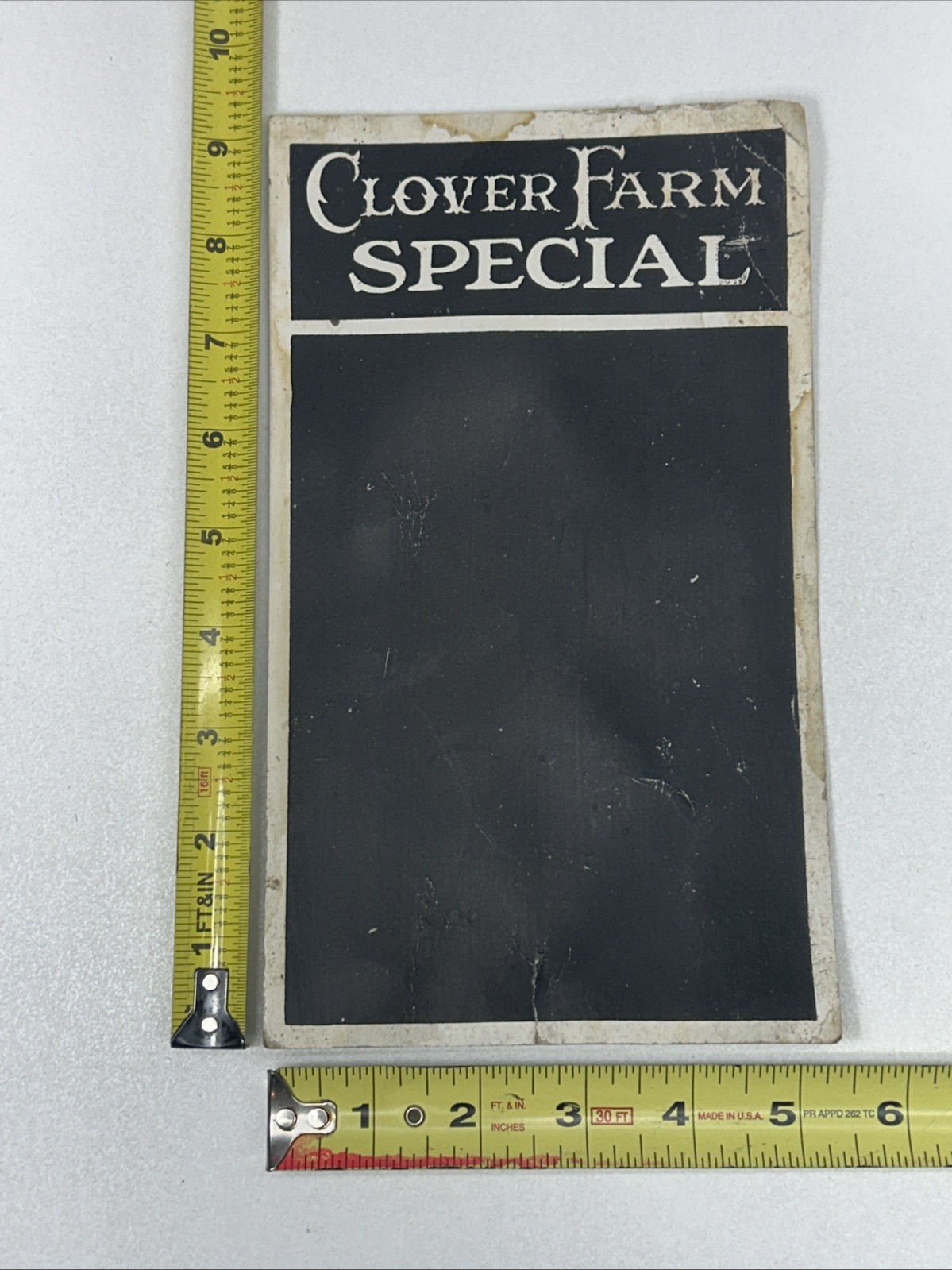 Vtg Clover Farm Special Advertisement For Clover Store Chalkboard Daily Special