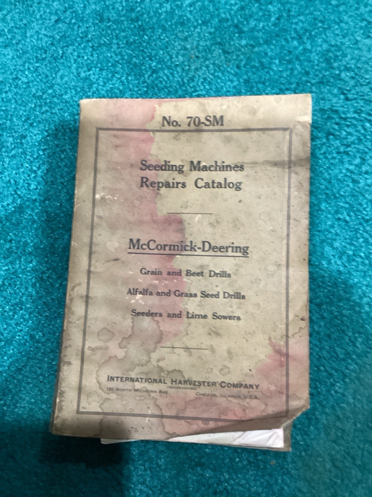 Vintage McCormick-Deering International Repairs Catalog No. 70-SM
