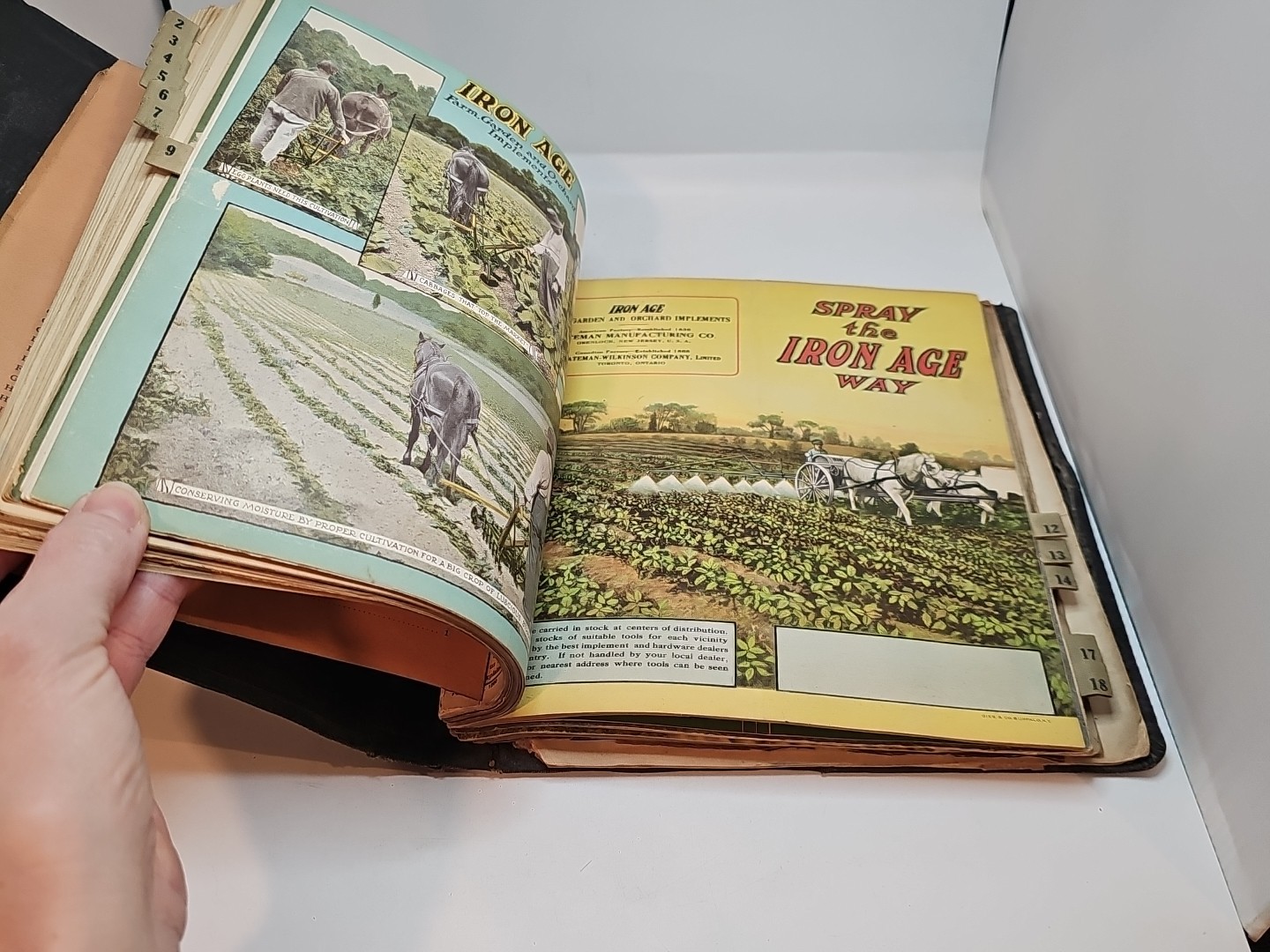 Iron age farm seeder dealer catalog planet jr Grenloch NJ Bateman 1919 20 21
