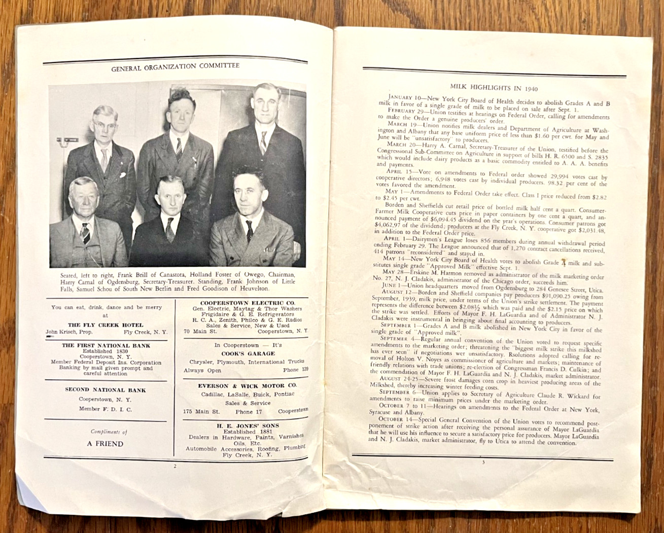 Dairy Farmers Union DFU 1940-41 Journal NYS Milk Plant & County photos local ads