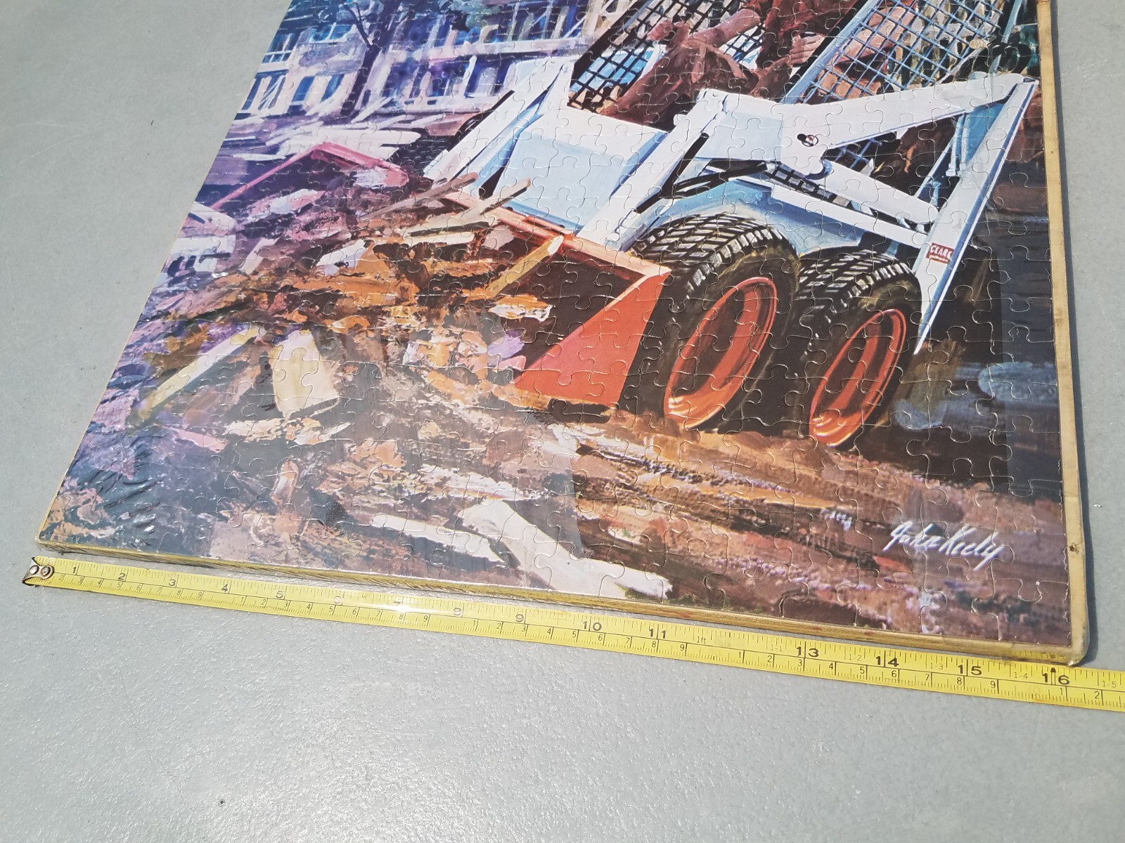 c. 1960s Melroe Bobcat Skid Steer 500 Piece Puzzle Jigsaw Puzzle Complete w/ Box