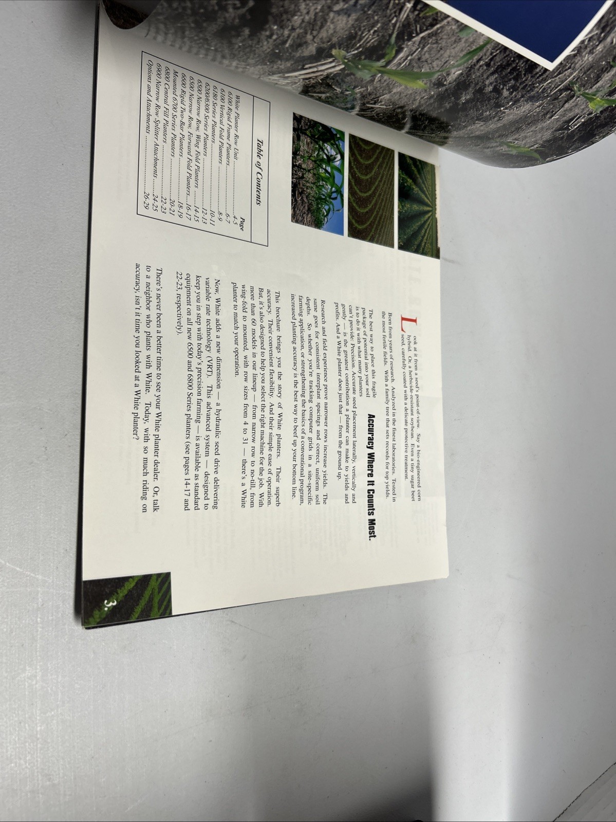 White Planters Brochure 6600 Series Precision Farming Agriculture