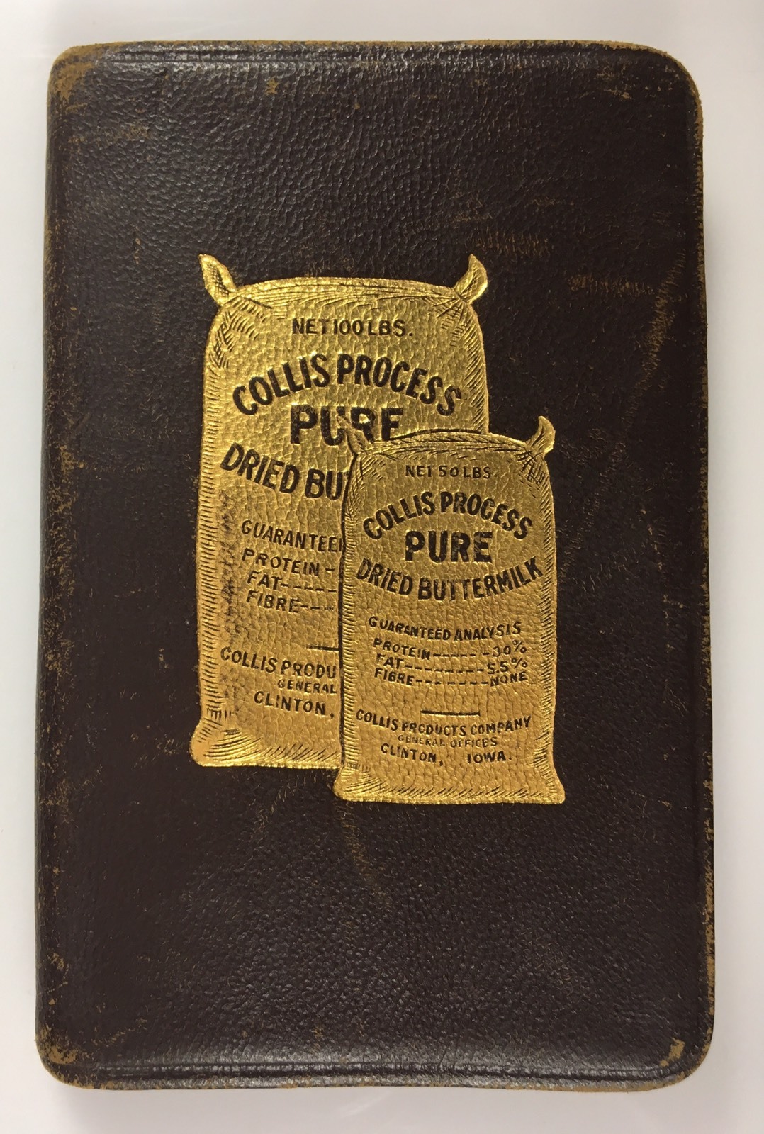 1926 Collis Products Clinton Iowa Advertising Dry Buttermilk Calendar Notebook