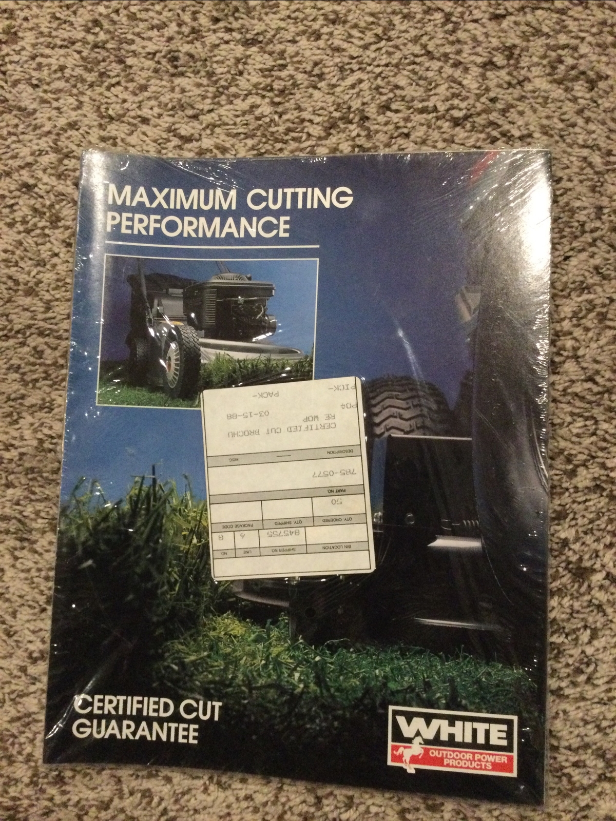 Full Bundle Of White Outdoor Products Mower Brochure