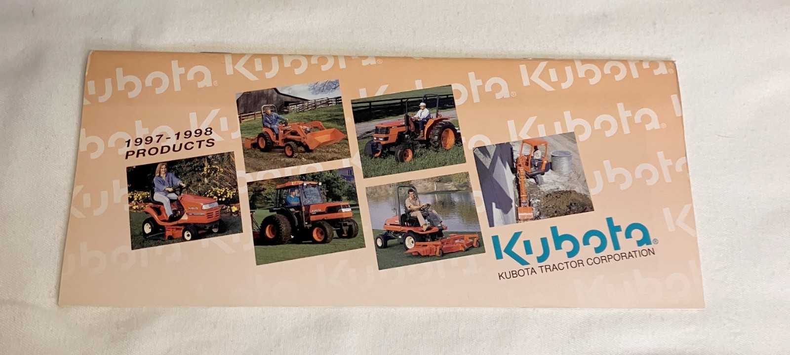 Kubota 1997-1998 Products 44 pages Page Literature Guide 9&Prime; x 4&Prime; *NEW*