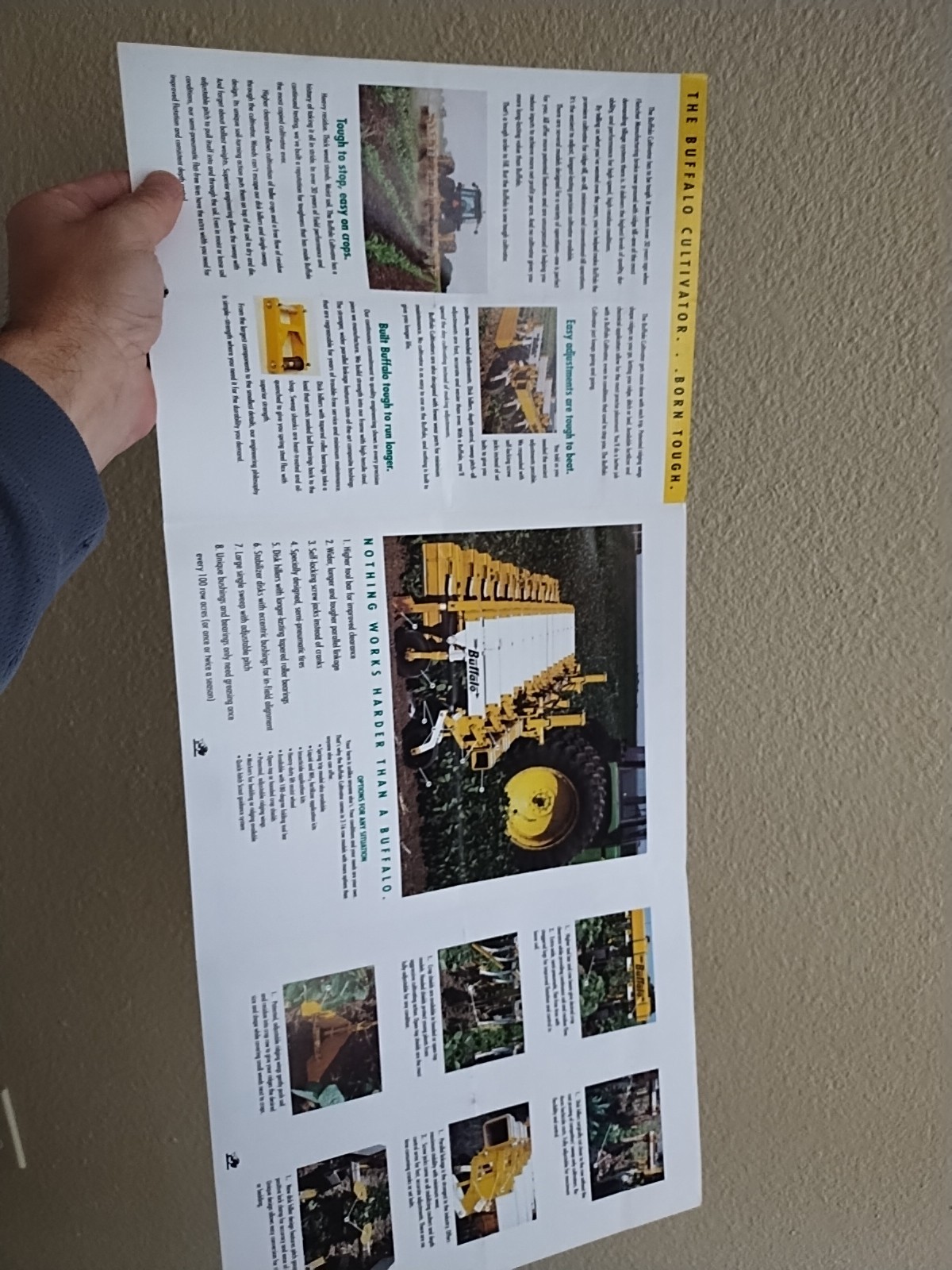 1991 Buffalo Cultivator Brochure Fleischer Mfg Columbus NE USA Farm Field Ag Ad