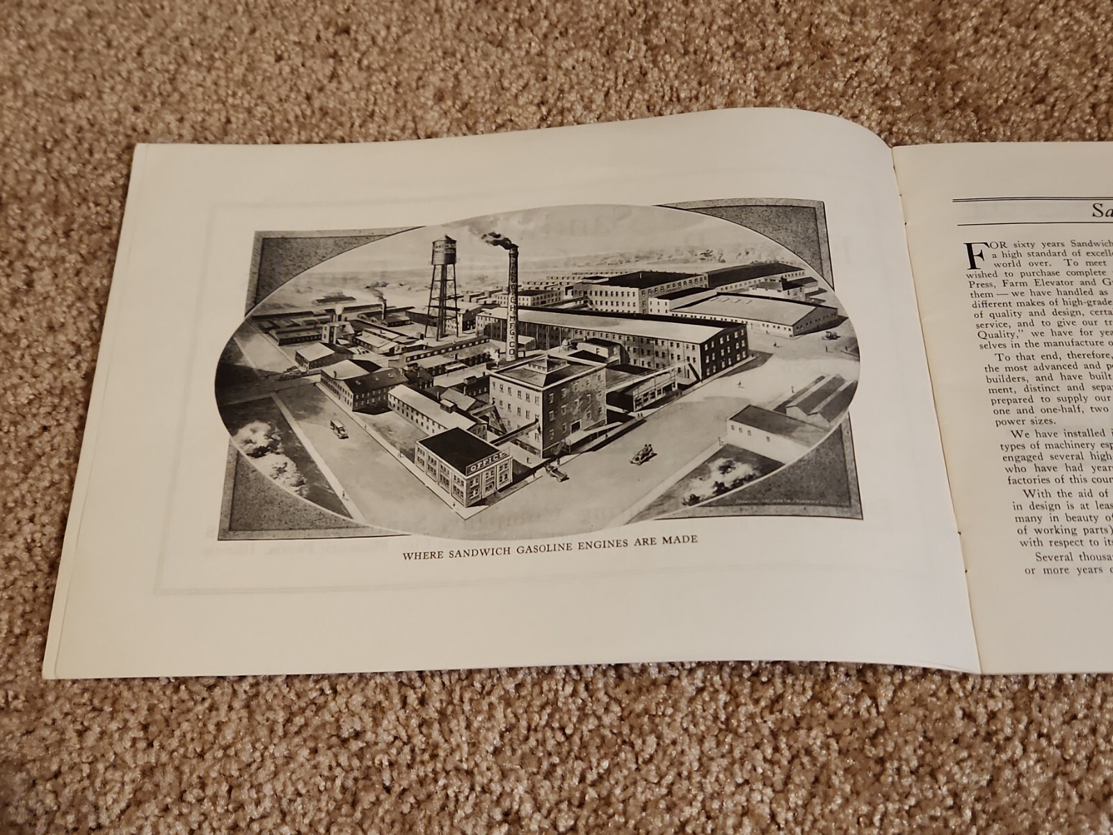 Sandwich Gasoline Hit Miss Engines Catalog Reprint
