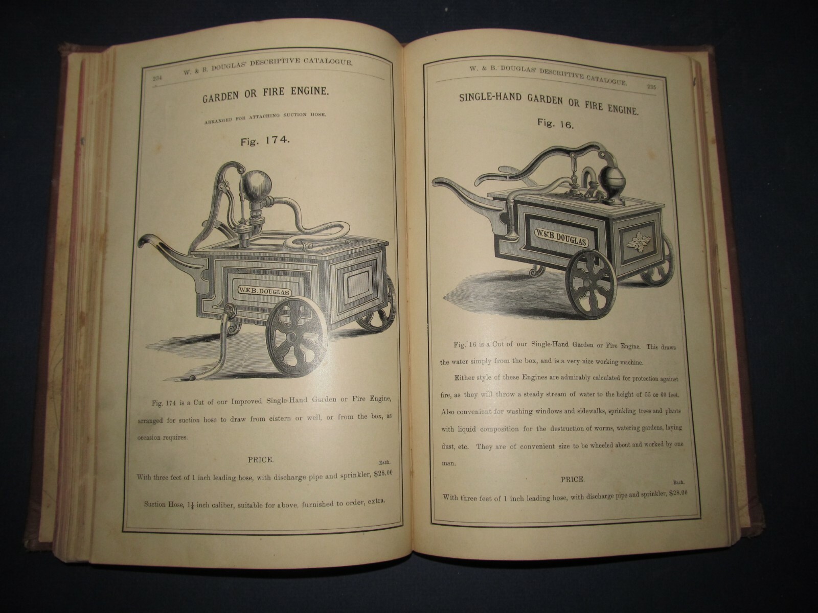 CATALOGUE-W & B DOUGLAS PUMPS, MIDDLETOWN, CT. 1887-1888, 319 PAGES.