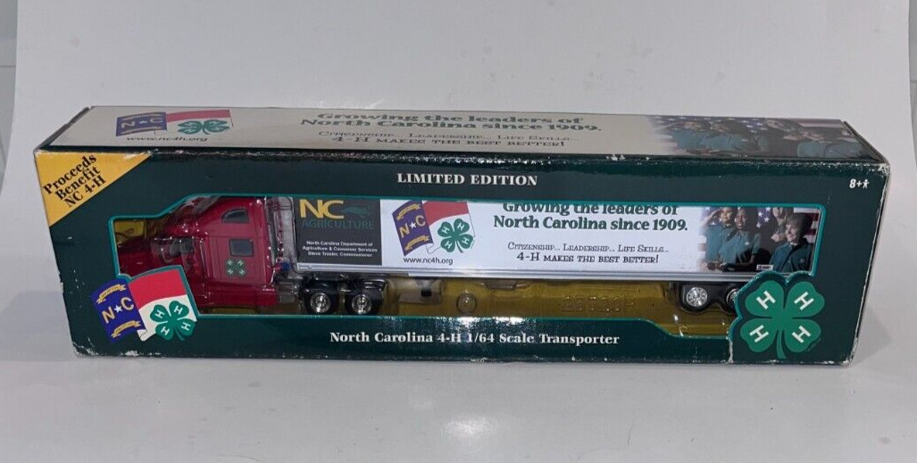 2007 Ertl Diecast, PETERBUILT SEMI TRACTOR TRAILER / NORTH CAROLINA 4-H (1/64)