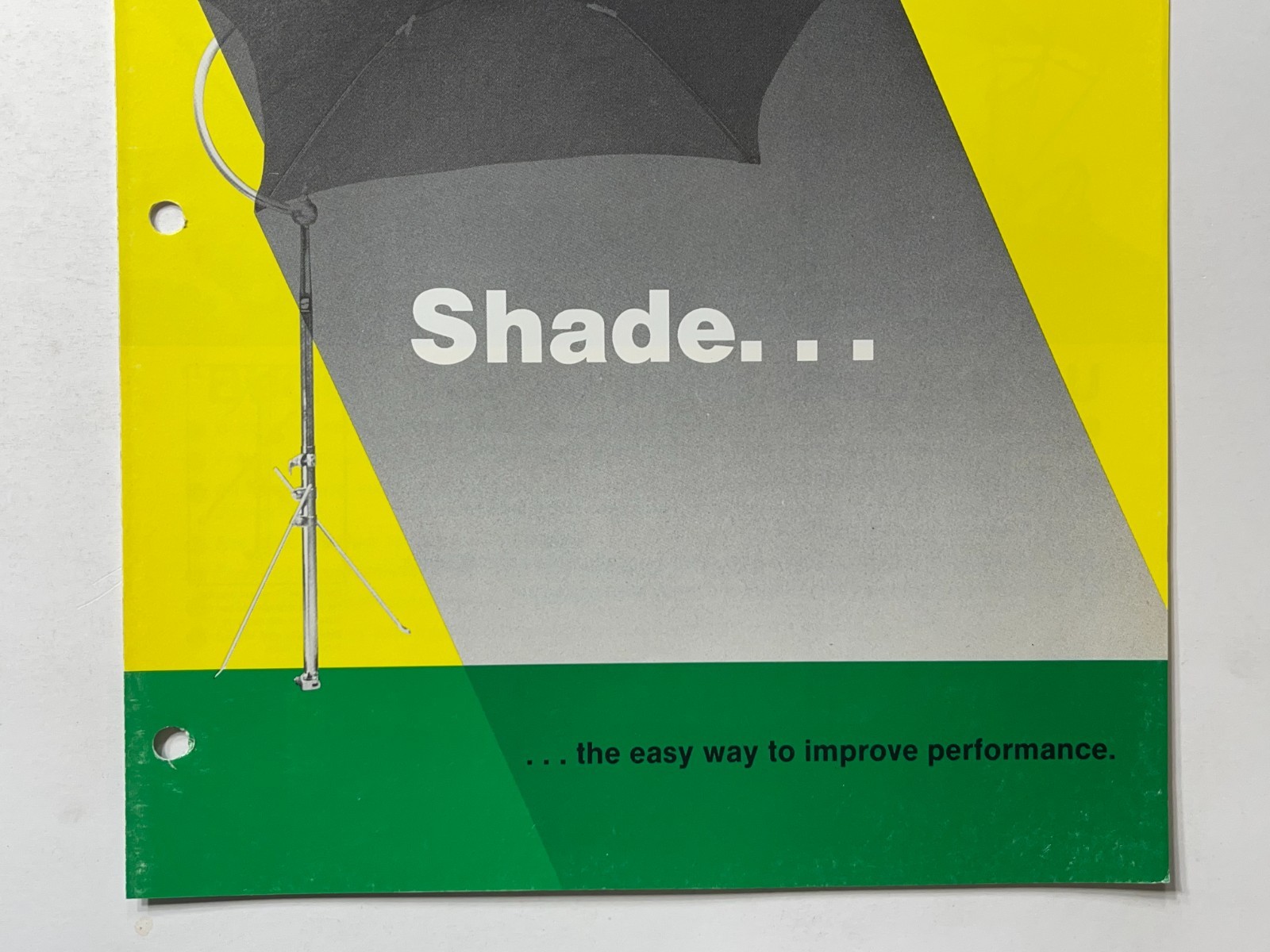 HammerBlow Snowco Umbrella Tractor Shade Sales Brochure *Sales Book* (1970s)