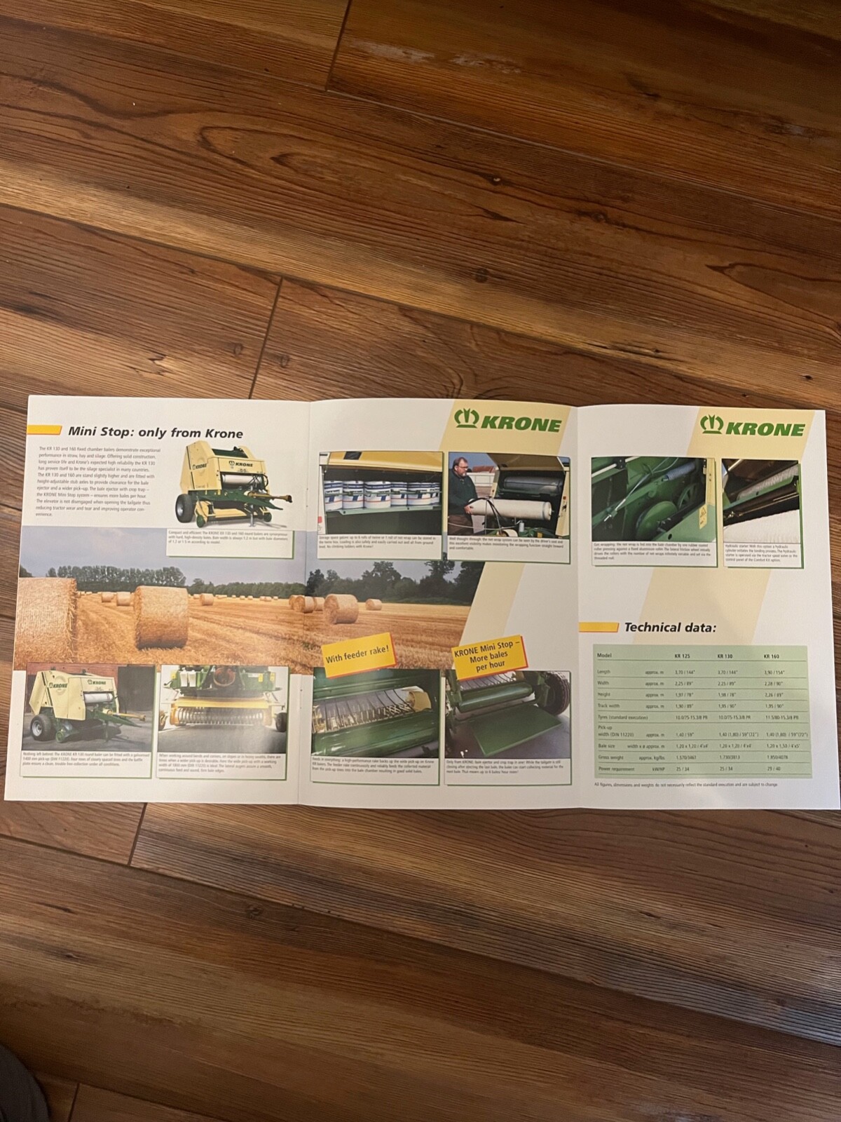 2005 Krone KR Classic Line Round Balers Sales Brochure