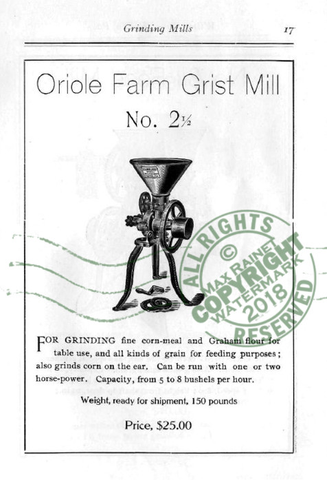 Wilson Bros 1909 CATALOG Grinding Mills + Bone Cutters Samples poultry farm feed