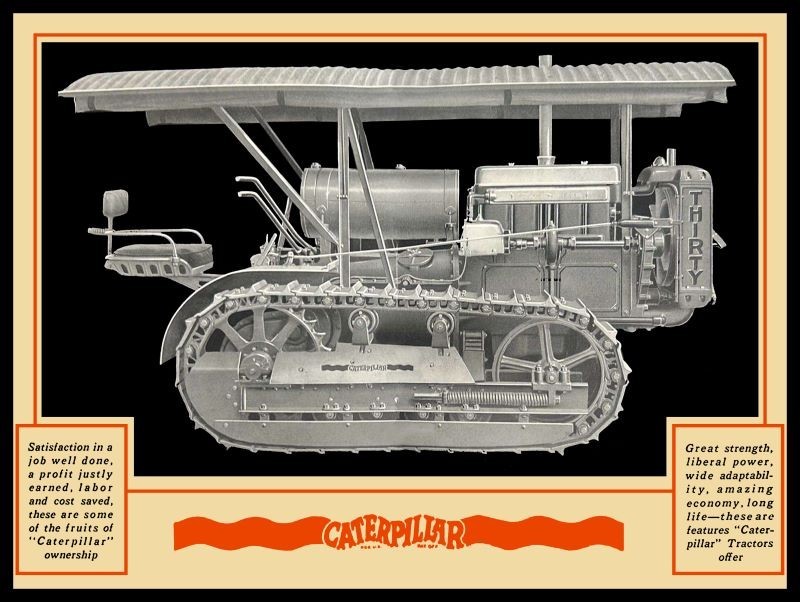 1925 Cat 30 Tractor -Great Side View! NEW METAL SIGN: 12×16&Prime; Free Shipping