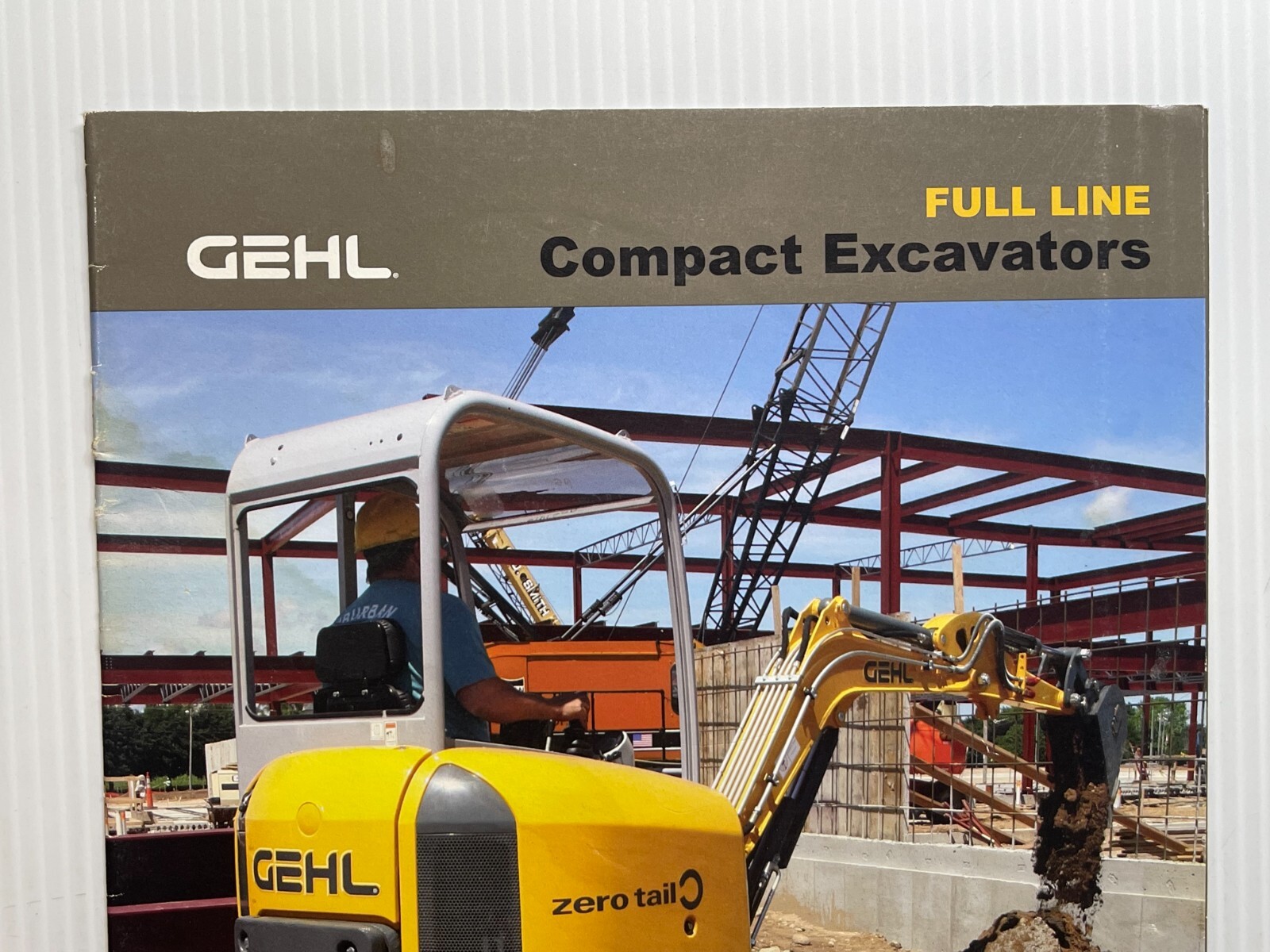GEHL Compact Excavators Full Line Sales Brochure (Original Brochure *2008*)