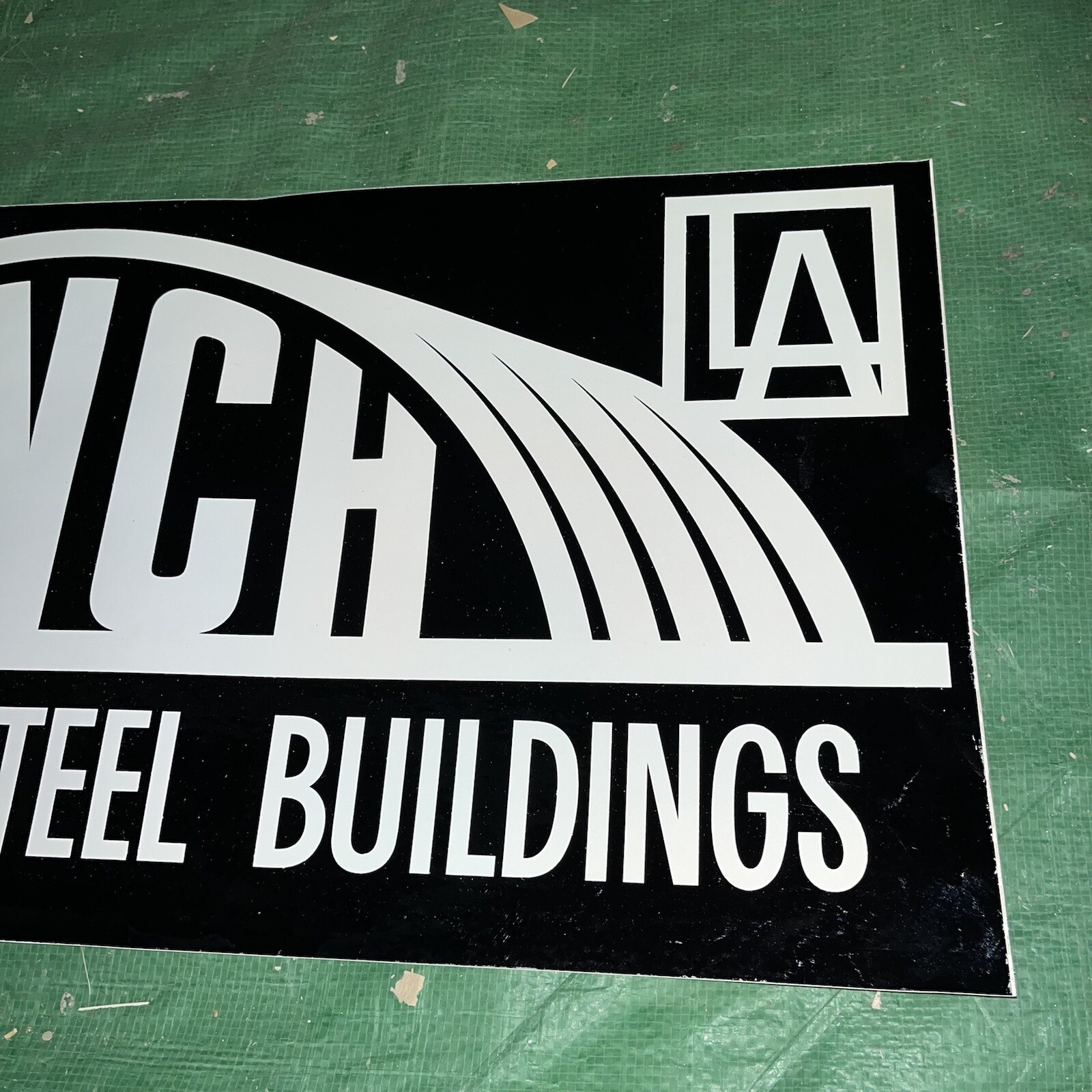 Vintage Lynch Seamless Steel Buildings – Sticker Decal 12”x24”