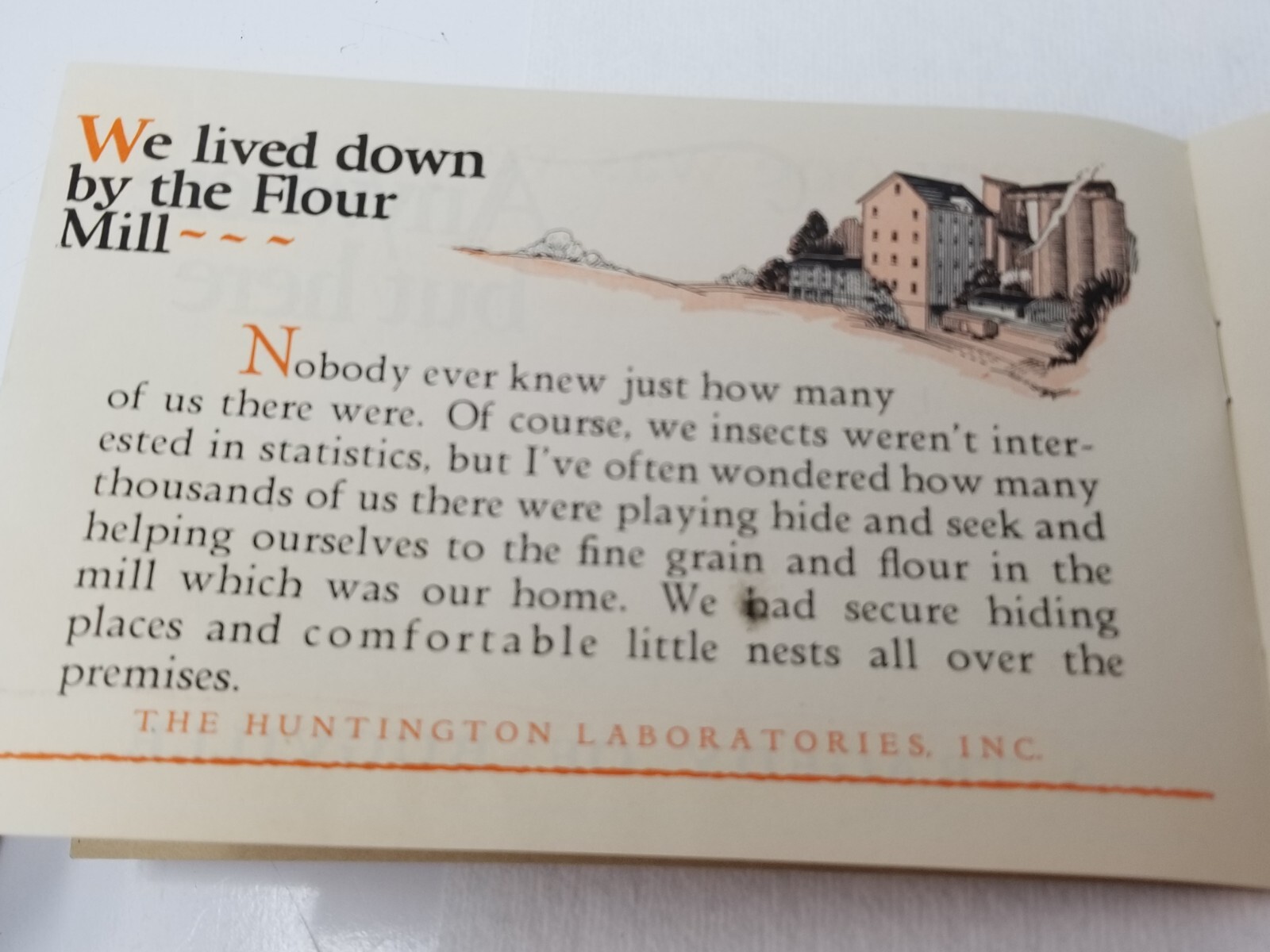 Anywhere But Here A Tragedy in Bugville Huntington Sprayer Ad Booklet 1928