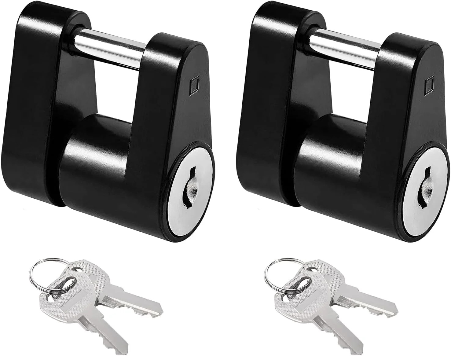2 PCS Trailer Hitch Coupler Lock, Dia 1/4 Inch 3/4 Inch Span Trailer Hitch 2pcs