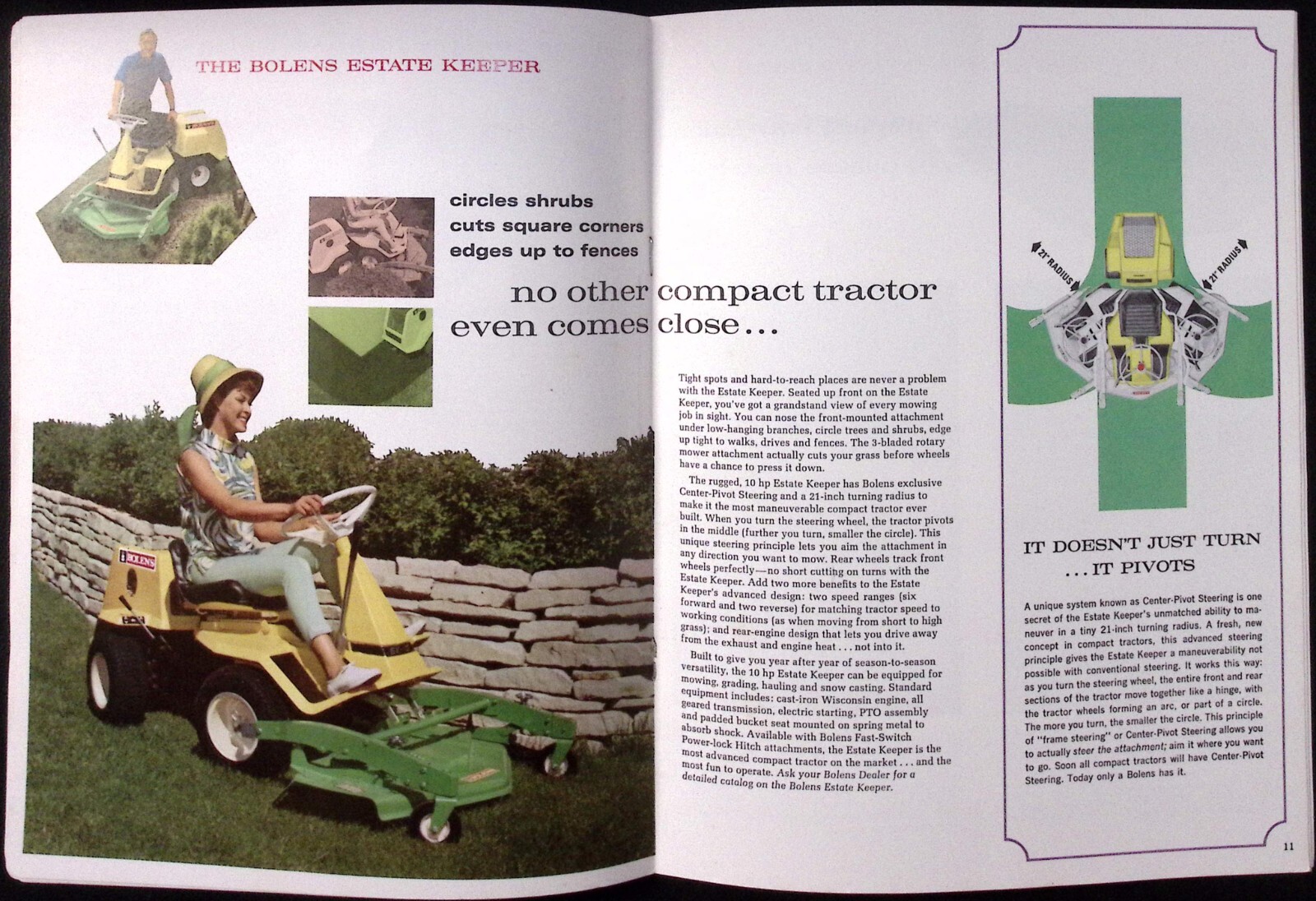 1967 Bolens Lawn Mower Dealer Brochure Catalog Outdoor Power Equipment