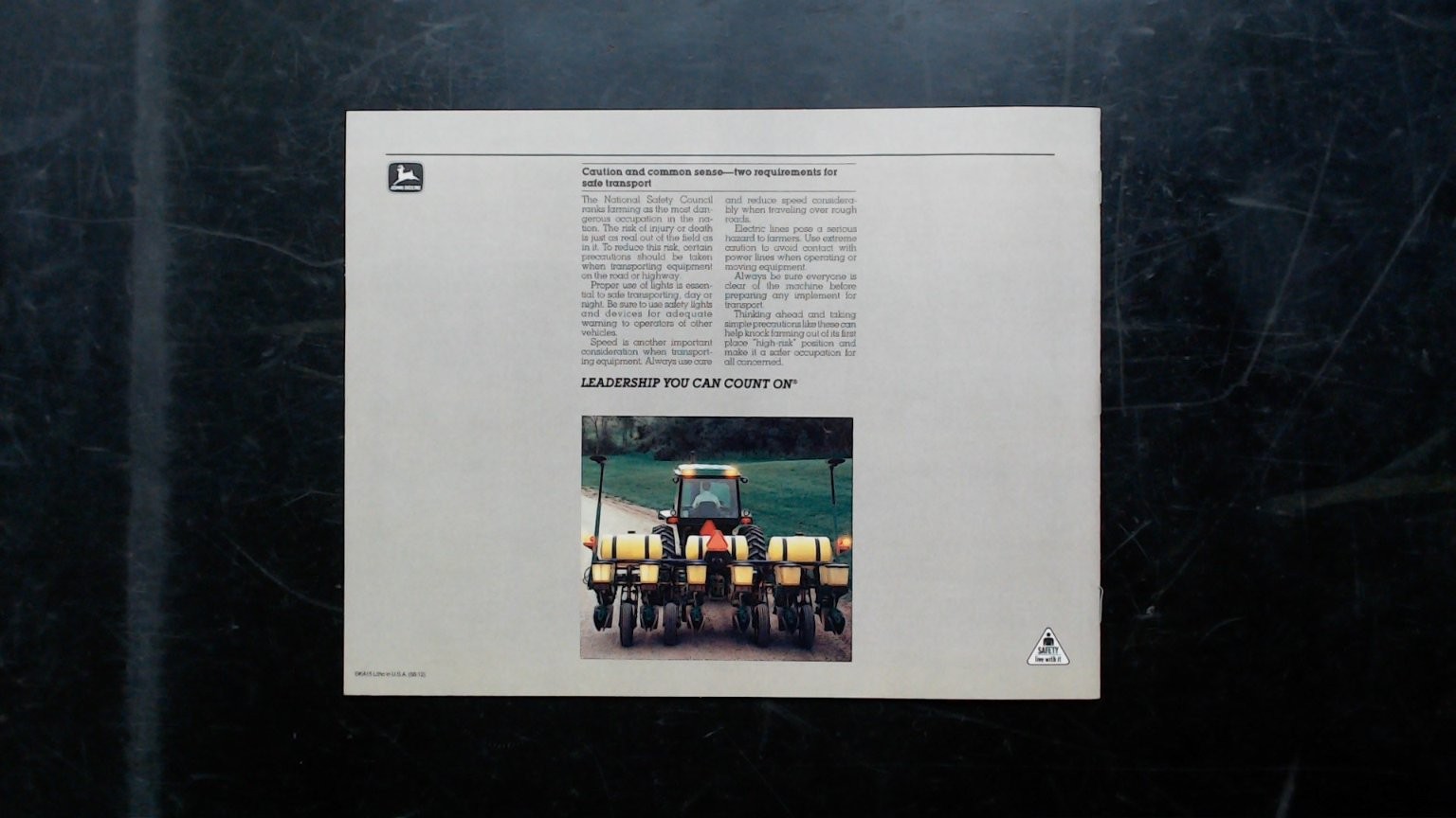 John Deere Drawn Integral Unit Planters Agricultural Brochure Vintage