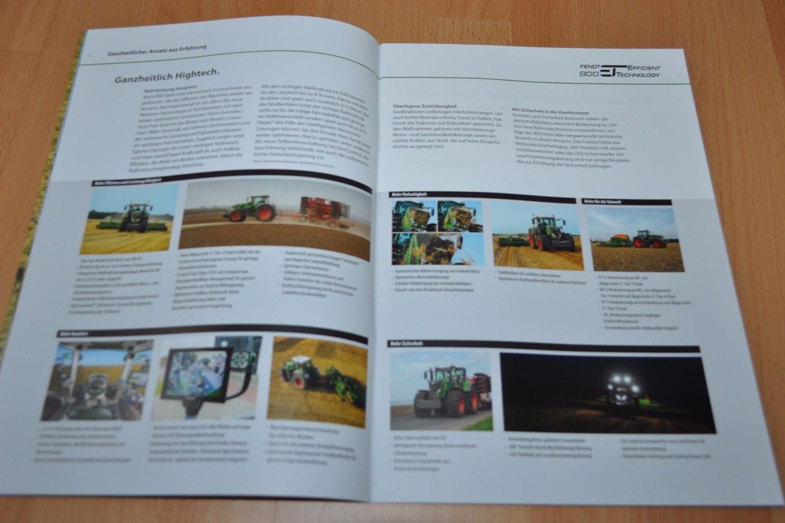 Fendt 800 Vario Tractor Brochure Prospekt