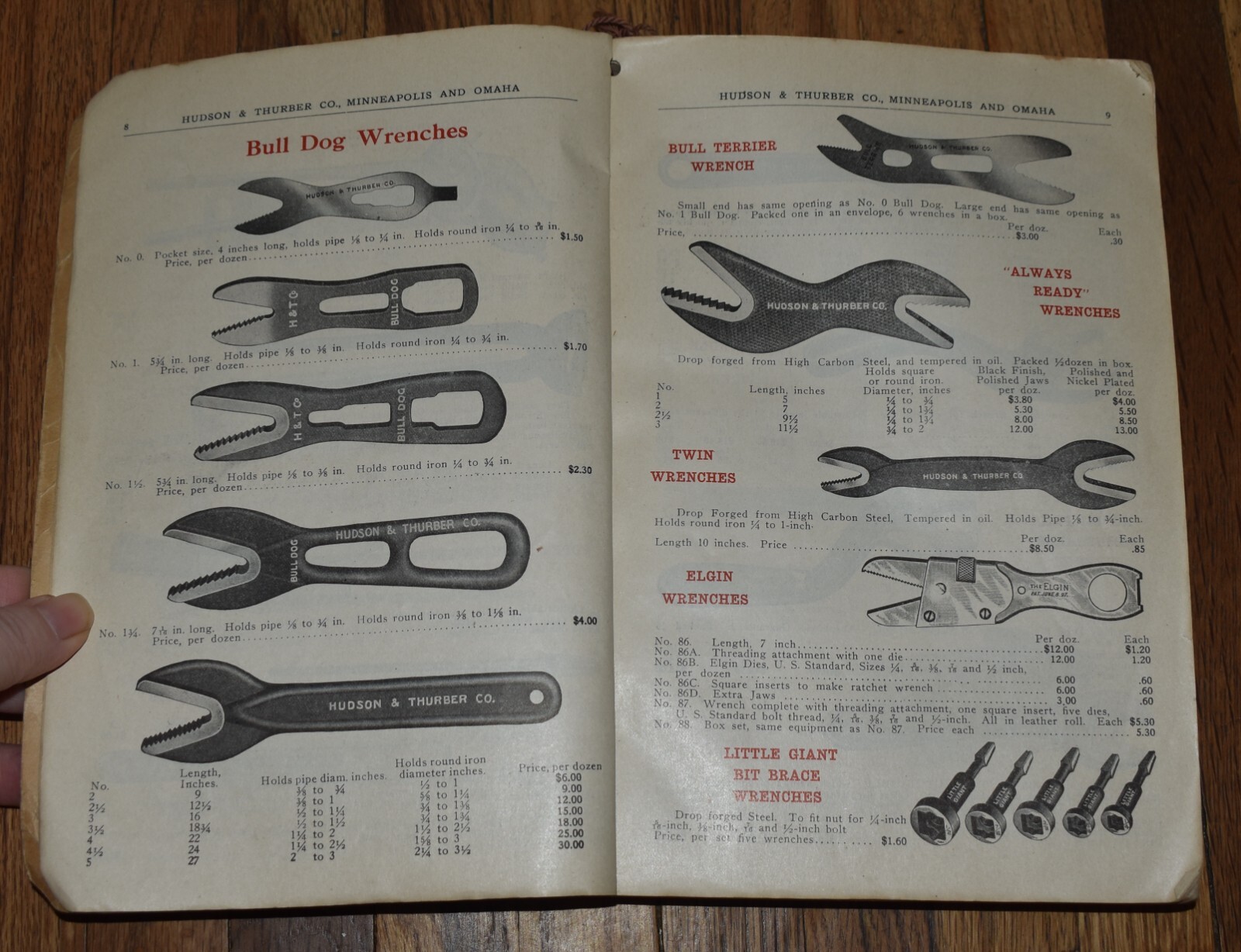 Antique HUDSON & THURBER Co Thresher Farm Omaha Minneapolis Hardware Catalog
