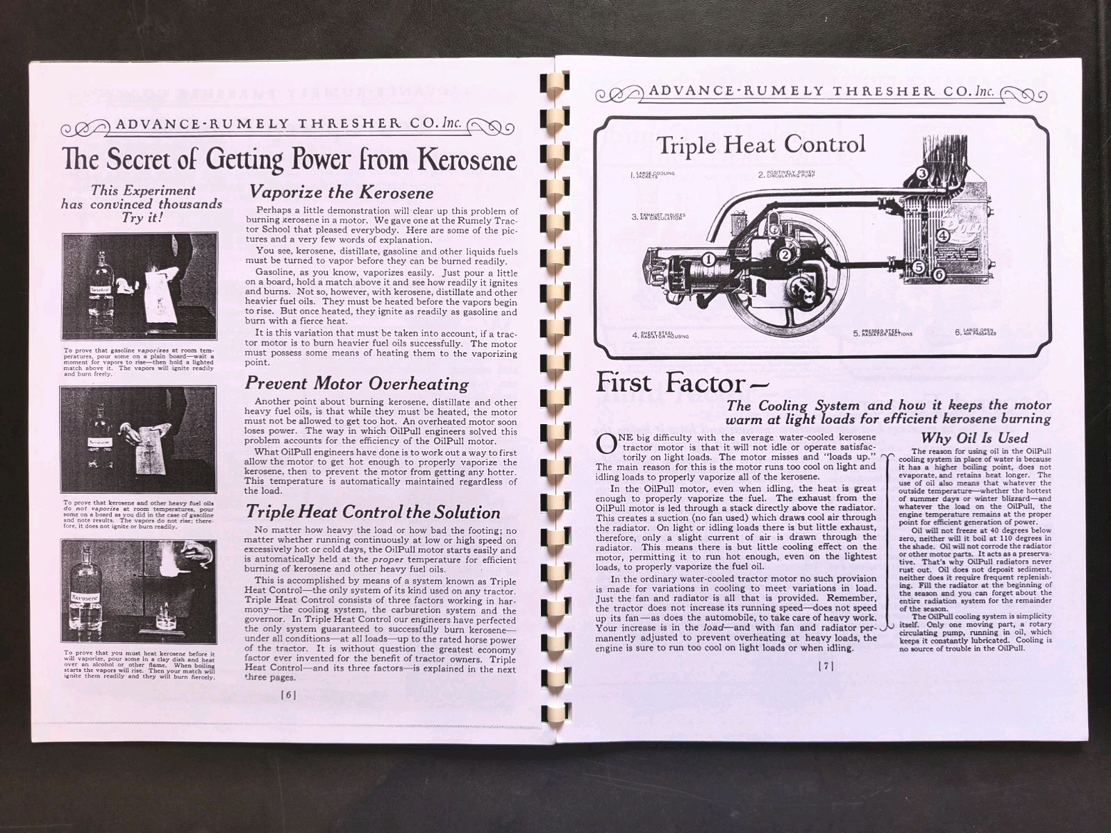 Rumley Oil Pull Tractor Dealer Brochure Owners Manual Print Advertising Reprint