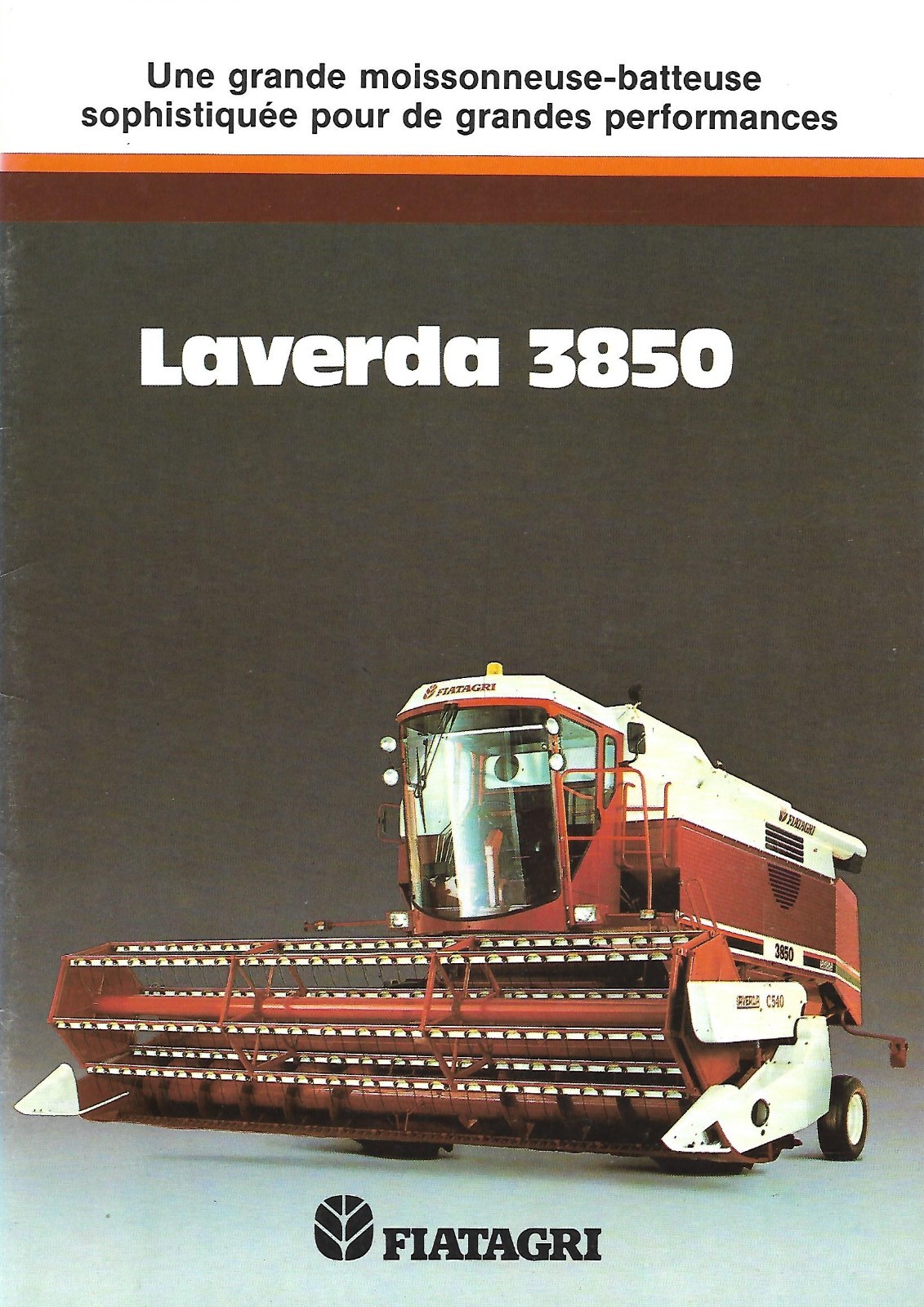 Farm Combine Brochure – Fiatagri – Laverda 3850 – FRENCH language (F9076)