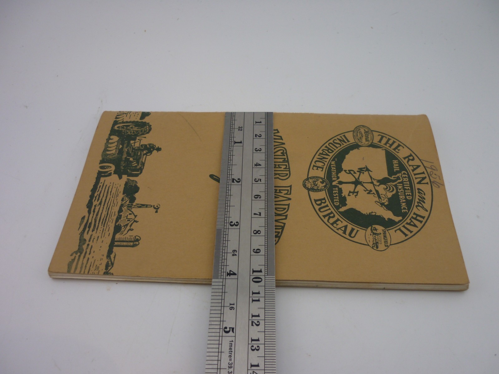 1953 Master Farmer Ledger Rain Hail Insurance Bureau Farm Record Book