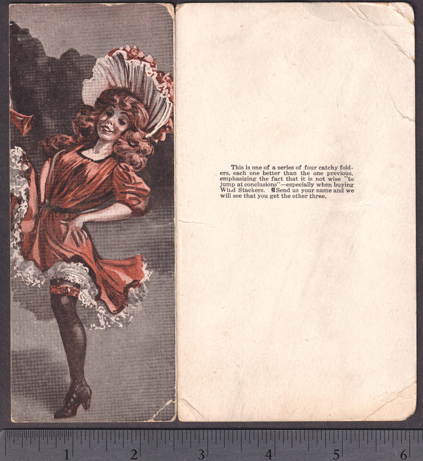 Russell Wind Stacker Risque Farmers Daughter-to-Son Transistion Comic Trade Card