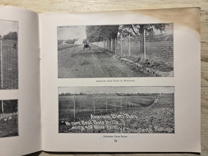 (2) 1913-14 American Steel Fence Posts Adv Catalogs American Steel & Wire Co