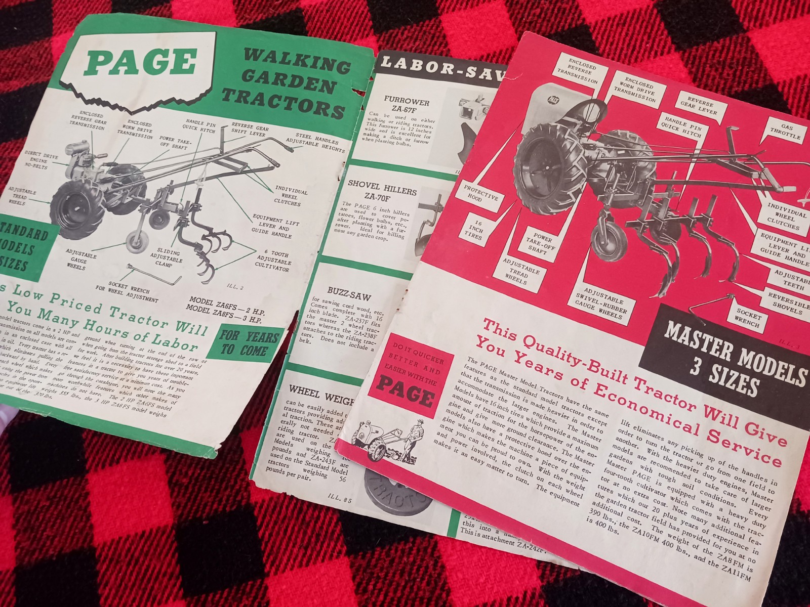 1950 Page Garden Tractor Brochure Milwaukee Dairy Farm Flyer Catalog
