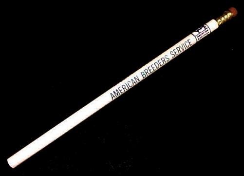 American Breeders Service ABS Lead Pencil Vintage Advertising Souvenir