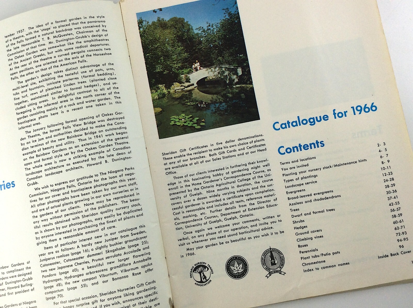 Vintage 1966 Seed Catalog Sheridan Nurseries Limited Ontario Canada Q288