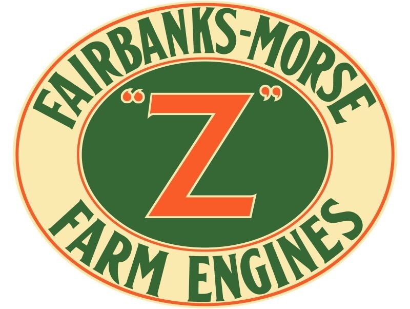 Fairbanks Morse Z Farm Engines DIECUT NEW 28&Prime; Sign USA STEEL XL Size 7 lbs