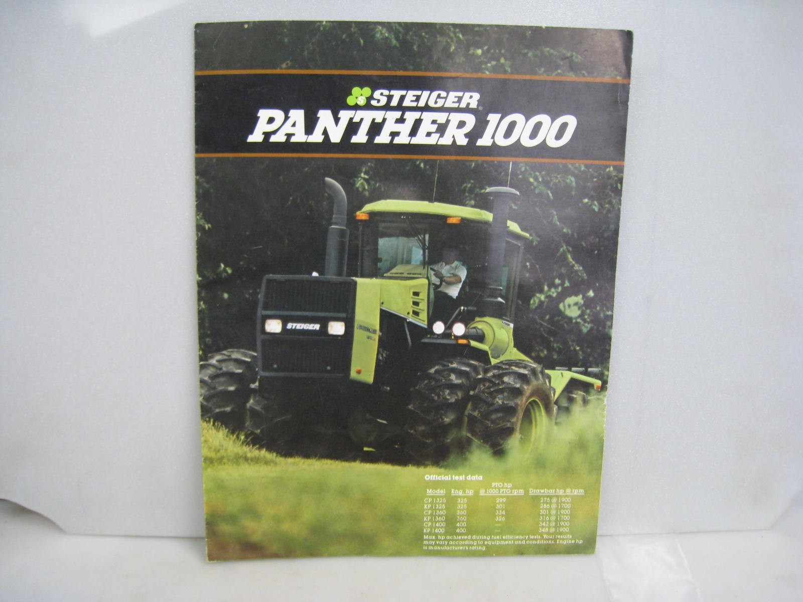 SALES BROCHURE STEIGER PANTHER 1000 6 PAGES 289-683-30-3