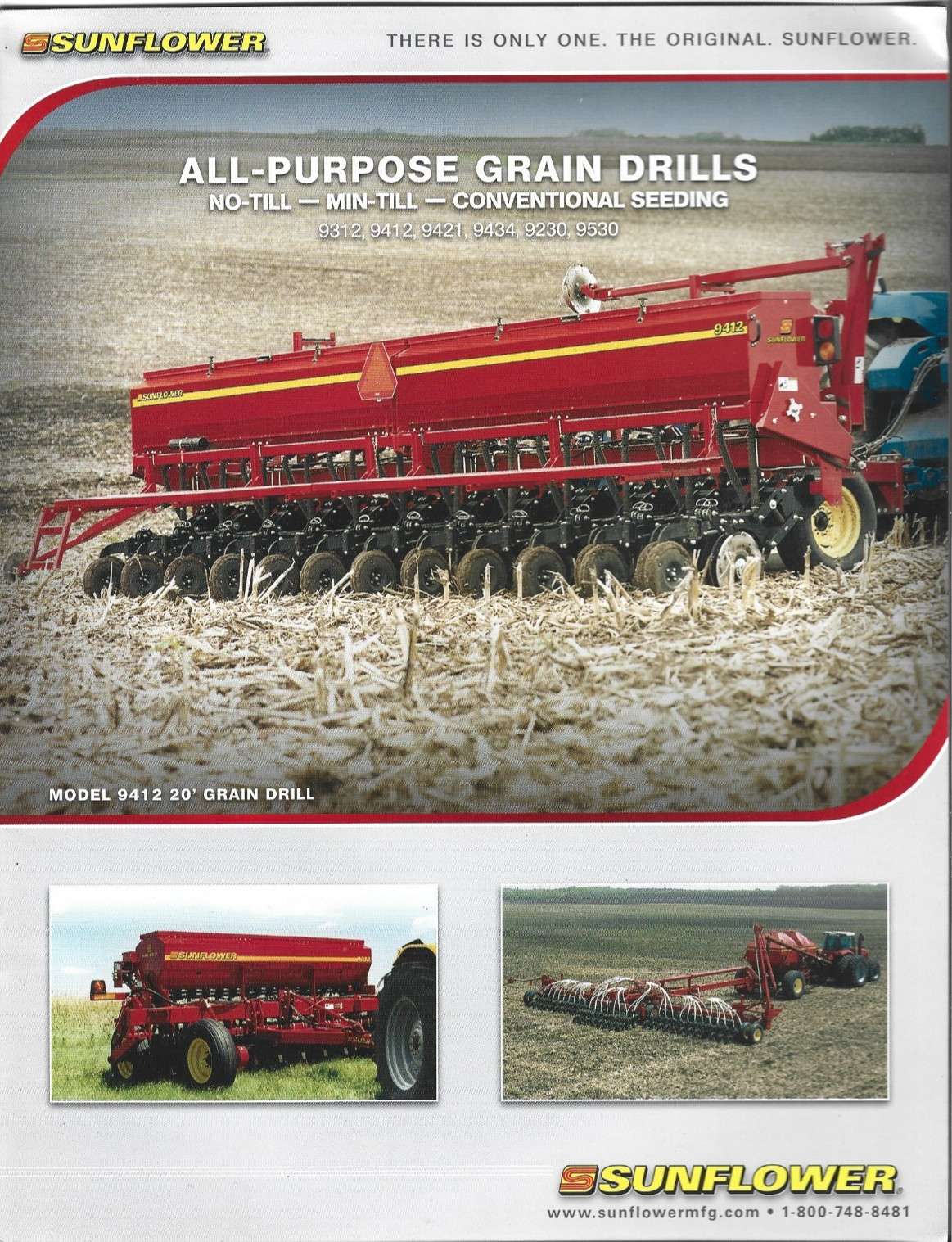 Sunflower All Purpose Grain Drills Showroom Sales Brochure 9312 9412 9421 9530