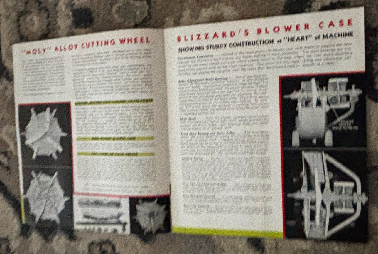 Blizzard Hay Chopper Ensilage Cutter Brochure DCPA26