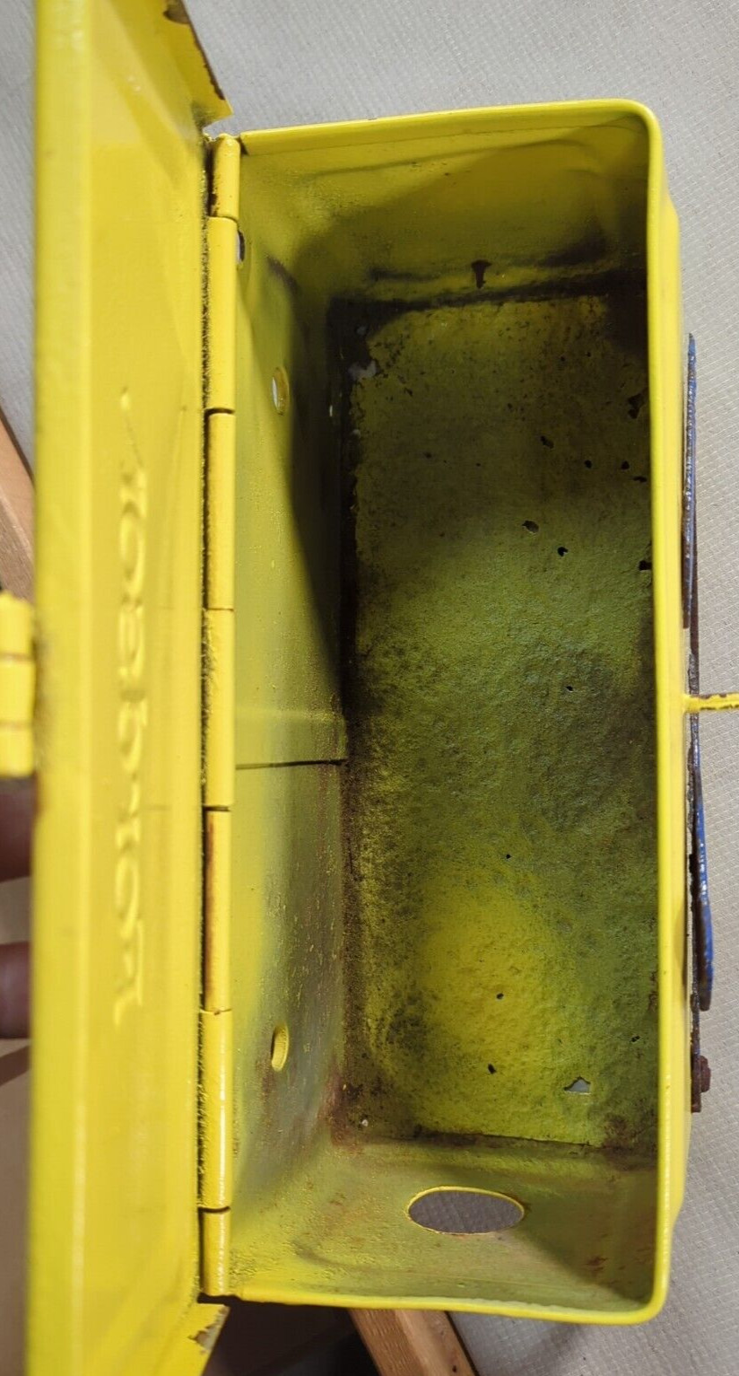 Fordson Tractor Tool Box Antique Farm Collectible 1910-20s Yellow Birdhouse Conv