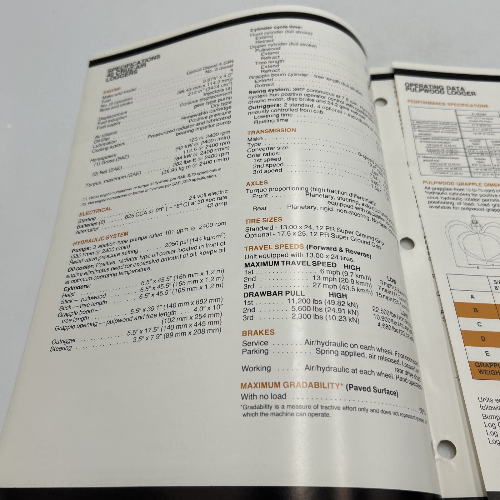 Drott 40 Cruz-Air Logger Dealer&rsquo;s Brochure Tenneco Company