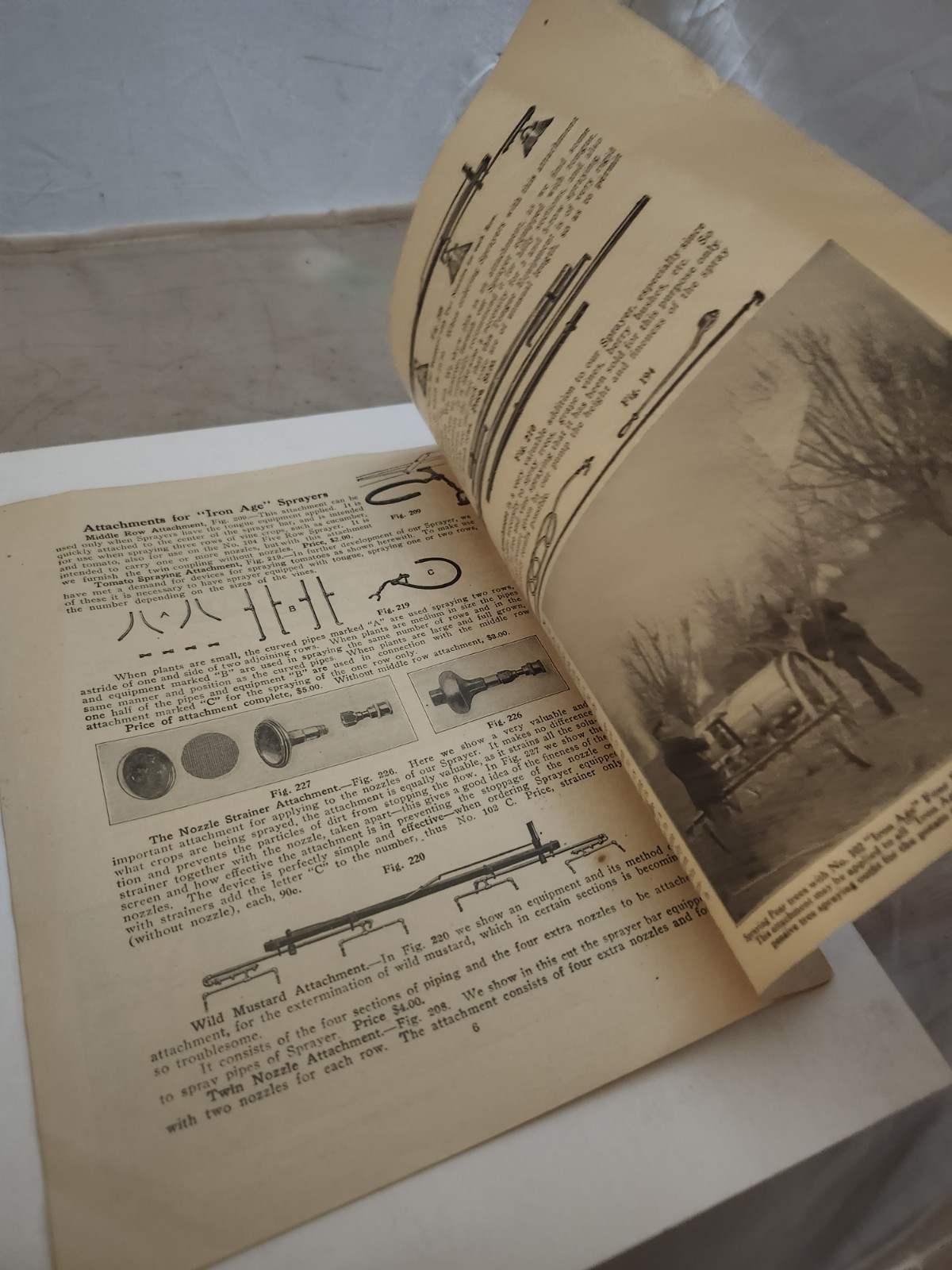 Bateman Mfg. Co. Iron Age Four Row Sprayer Brochure 1910s Waupaca WI