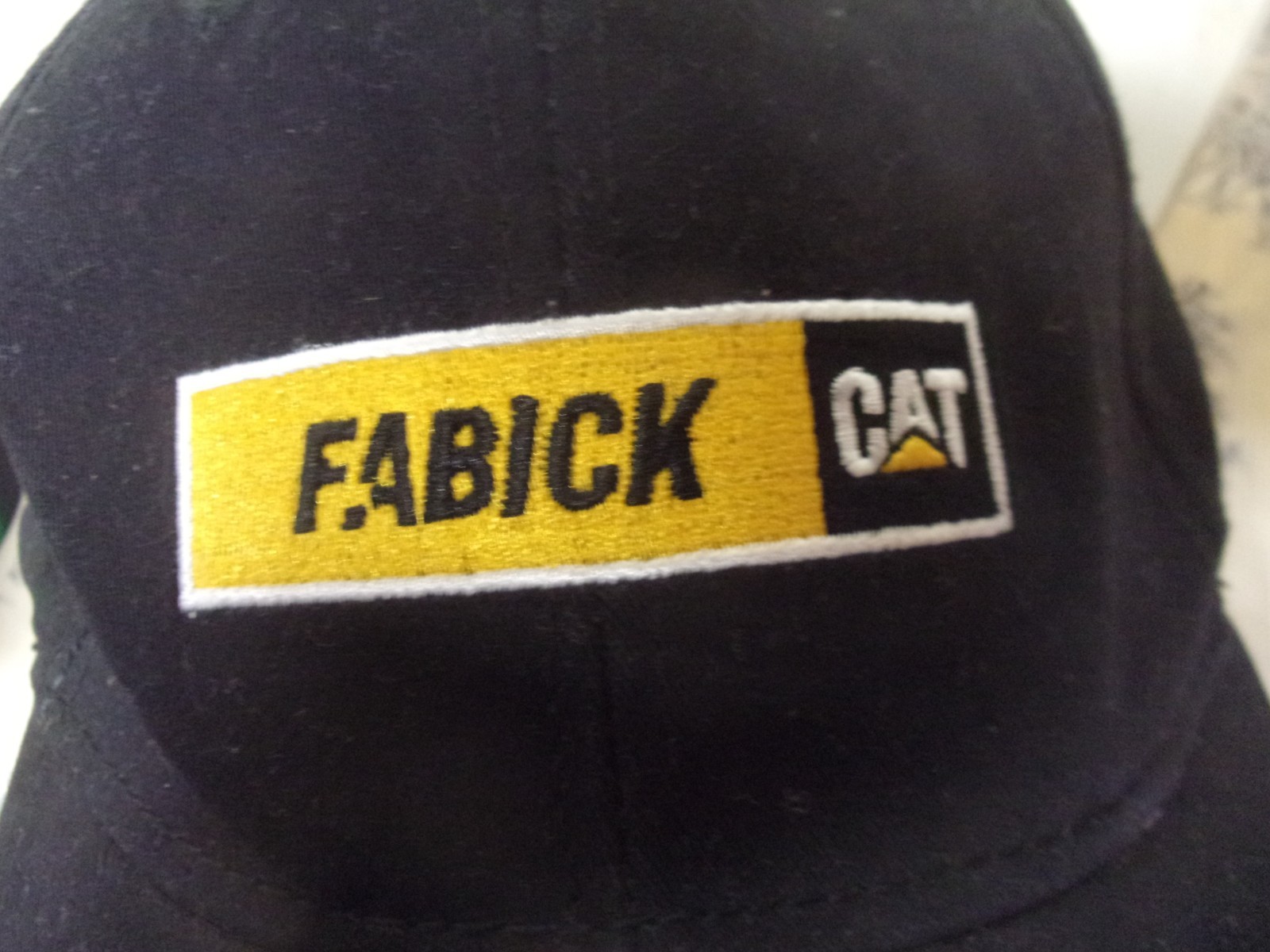 Vtg. Promotional Fabick (CAT Diesel) Embroidered Baseball Hat