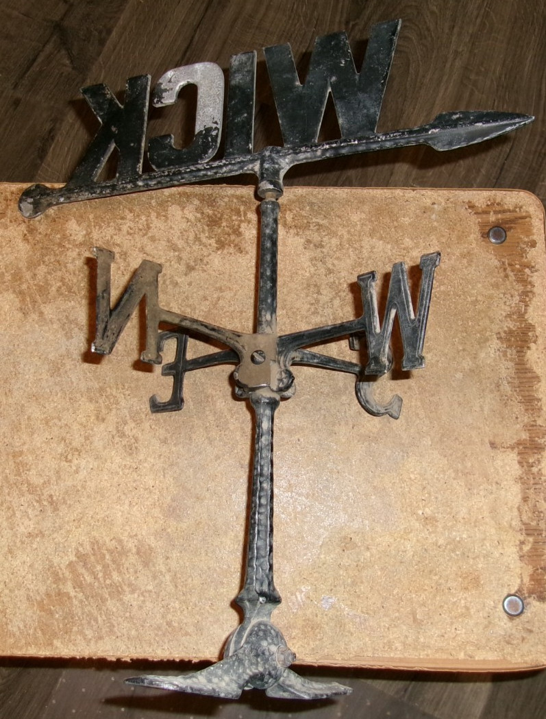 20 inches tall wick buildings metal weathervane see condition in good shape used