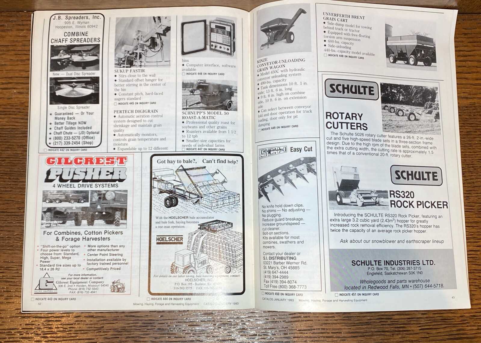 Vintage Farm Equipment Catalog January 1993 Livestock Crops Grain Buyer&rsquo;s Guide