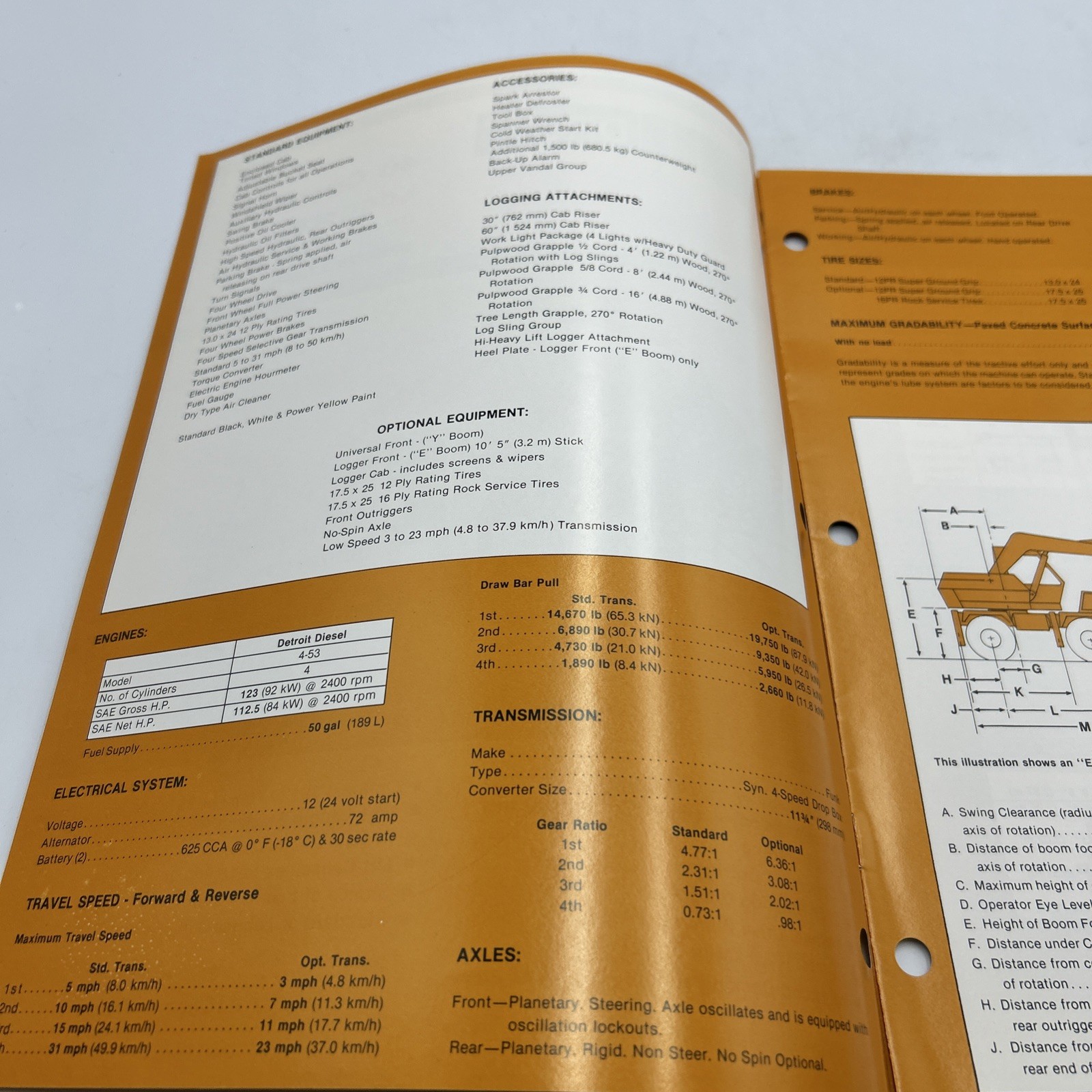 Drott 40 Cruz-Air Loggers Dealer&rsquo;s Brochure Tenneco Company